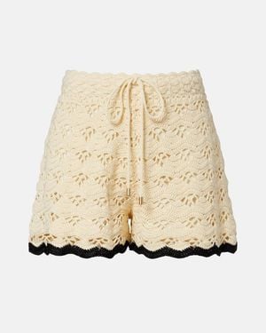 Zimmermann Shorts Aster Aus Haekelstrick - Natur