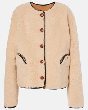 Blazé Milano Gliss Reversible Shearling Jacket - Natural