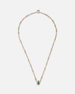 Spinelli Kilcollin Halskette Gravity Aus 18Kt Gelbgold Mit Diamanten Und Smaragden - Mettallic