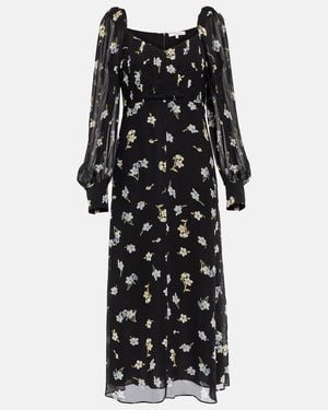 Dorothee Schumacher Midnight Blossom Midi Dress - Black