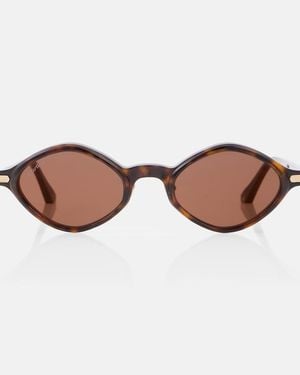 Cartier Premiere De Cartier Oval Sunglasses - Brown
