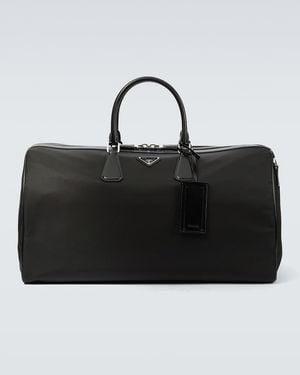 Prada Reisetasche Mit Leder - Schwarz