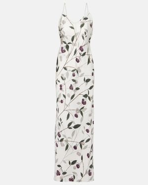 Stella McCartney Printed Silk Maxi Dress - White