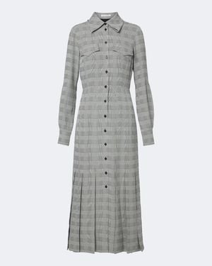 Emilia Wickstead Caliste Checked Shirtdress - Grey