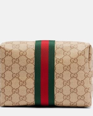 Gucci Clutch Essence Gg Mini Aus Canvas - Natur
