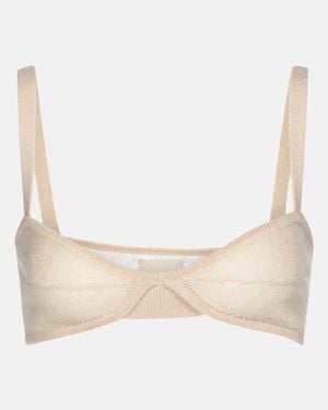 KHAITE Exclusive To Mytheresa – Eda Cashmere Bralette - Natural