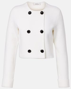 Dorothee Schumacher Sharp Ambition Wool-Blend Jacket - Natural