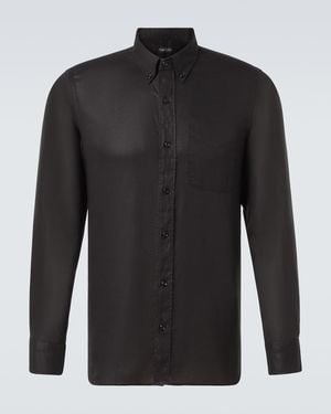 Tom Ford Gabardine Shirt - Black