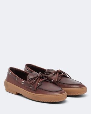 Miu Miu Nauticos De Piel - Marrón