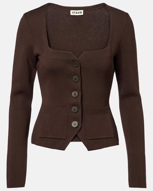 STAUD Cardigan Rachela - Marrón