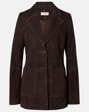 Rohe Suede Blazer - Black