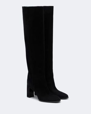 Jimmy Choo Caly Suede Over-The-Knee Boots - Black