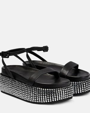 Jonathan Simkhai Buster Embellished Platform Sandals - Black