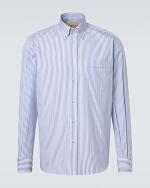 Valentino Striped Cotton Shirt - Blue