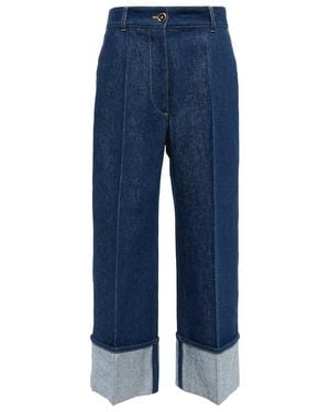 Patou Mid-rise Wide-leg Jeans - Blue