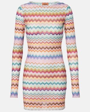 Missoni Zigzag Lame Minidress - Multicolour