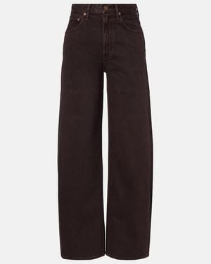 Agolde Jeans Anchos Low Curve - Marrón