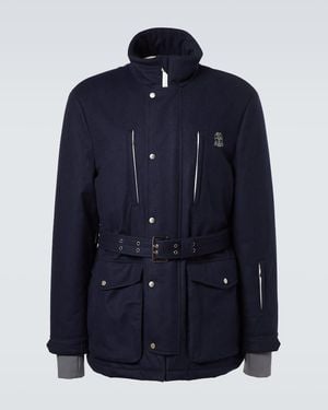 Brunello Cucinelli Wool Ski Jacket - Blue