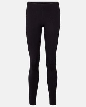 The Row Woolworth Stretch-jersey leggings - Black