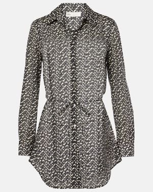 Tory Burch Cotton Minidress - Gray