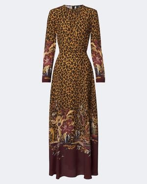 Etro Leopard-Print Maxi Dress - Brown