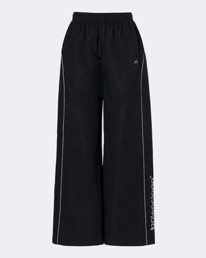 Balenciaga Pantalones Deportivos En Mezcla De Algodon - Negro