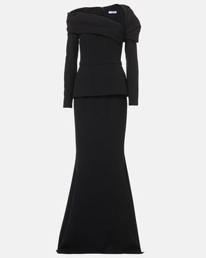Safiyaa Draped Gown - Black