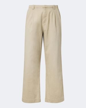 Our Legacy Still Pleated Cotton Chinos - Natural