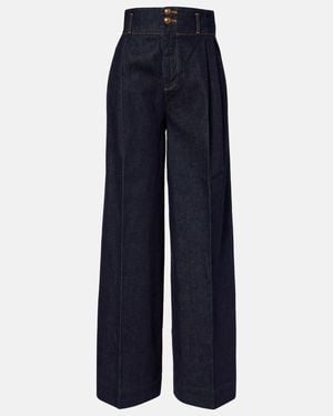 Zimmermann Hypnotic High-Rise Wide-Leg Jeans - Blue