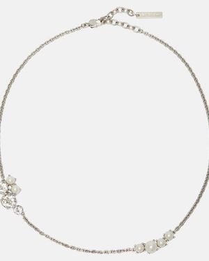 Givenchy Collier Crystal Pearl - Métallisé
