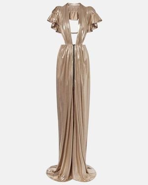 Maticevski Latitude Gathered Ruffled Gown - Natural
