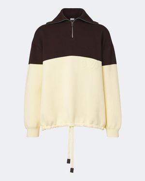 Loewe Pullover Anagram Aus Einem Baumwollgemisch - Gelb