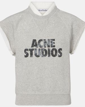 Acne Studios Pullunder Aus Baumwolle - Grau