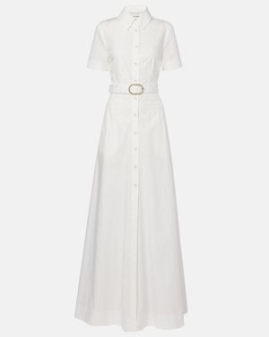Roland Mouret Cotton Poplin Shirt Dress - White