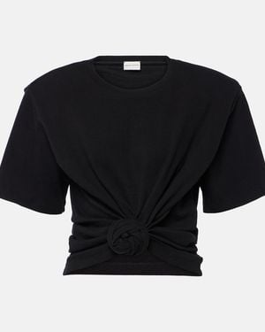 Magda Butrym Cotton-Blend Top - Black