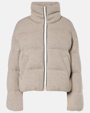 Brunello Cucinelli Cashmere Down Jacket - Natural