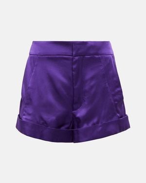 Tom Ford Satin Shorts - Purple