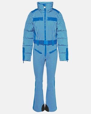 Goldbergh Starstruck Printed Down Ski Suit - Blue