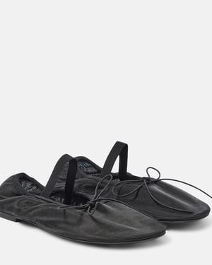 Proenza Schouler Glove Mesh Ballet Flats - Black