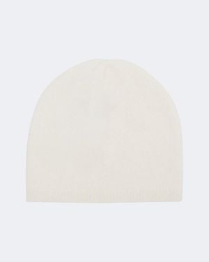 Lisa Yang Brushed Cashmere Beanie - White