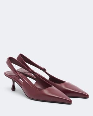 Jimmy Choo Salones Destalonados Amel De Piel - Rosa