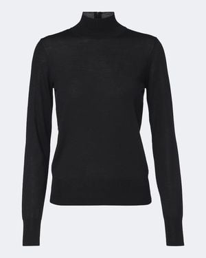 Carolina Herrera Wool And Silk-Blend Jumper - Black