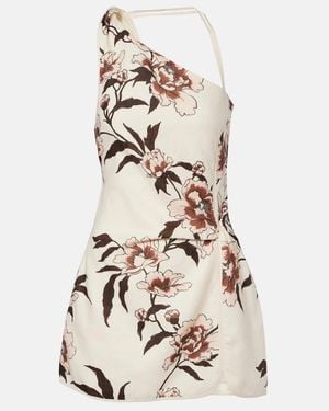 SIR. One-Shoulder-Minikleid Aus Leinen - Natur