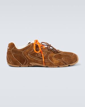 Miu Miu X New Balance 530 Sl Suede Trainers - Brown