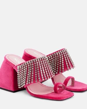 NODALETO Bulla Preston Leather Sandals - Pink