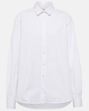 TOTEME Cotton Poplin Shirt - White