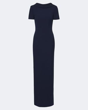 Roland Mouret Crepe Gown - Blue