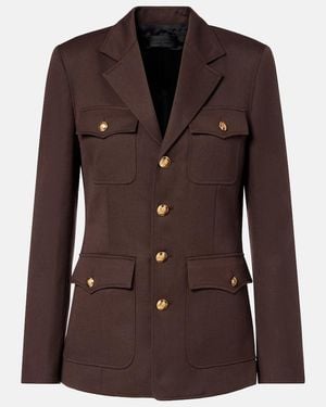 Nili Lotan Nelson Virgin Wool Blazer - Brown