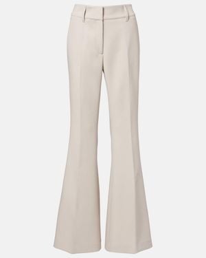 Gabriela Hearst Rhein High-Rise Wool Flared Trousers - Natural