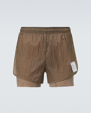 Satisfy Space‑O 2.5 Distance Running Shorts - Brown